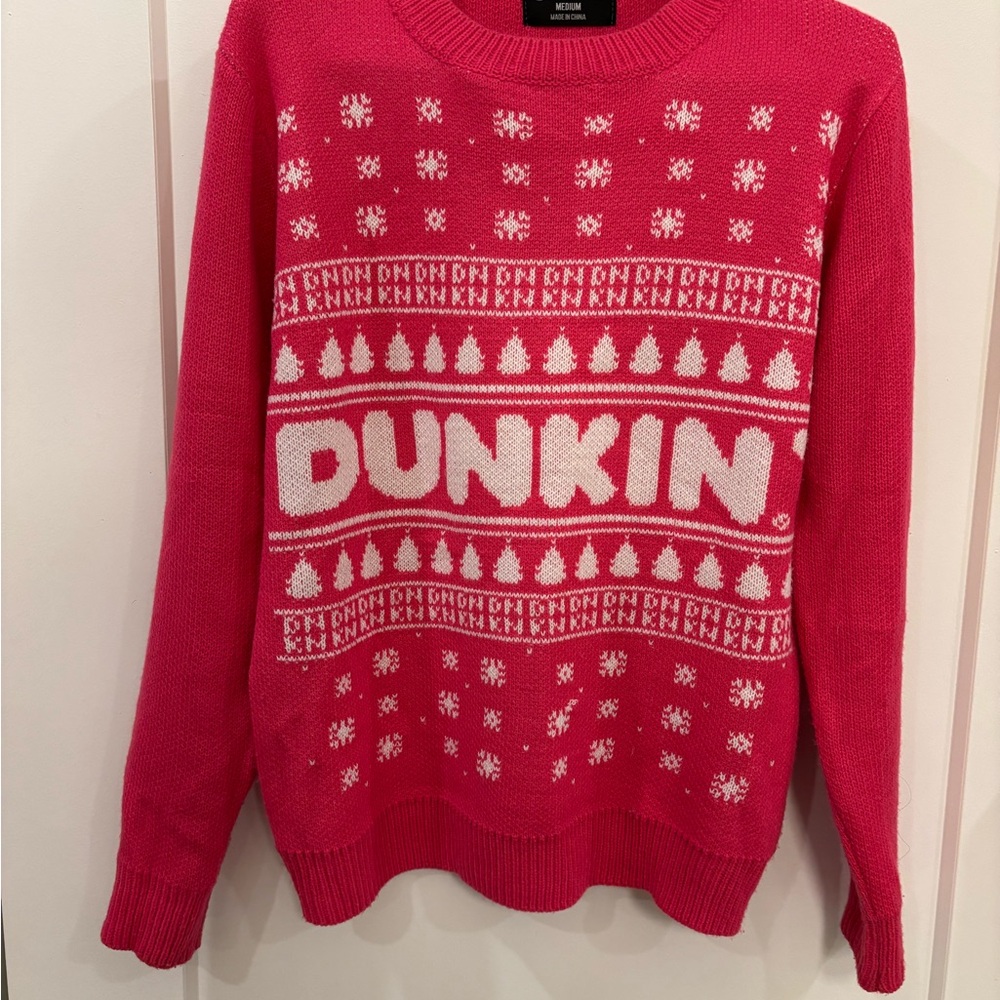 Dunkin' Pink Holiday Sweater